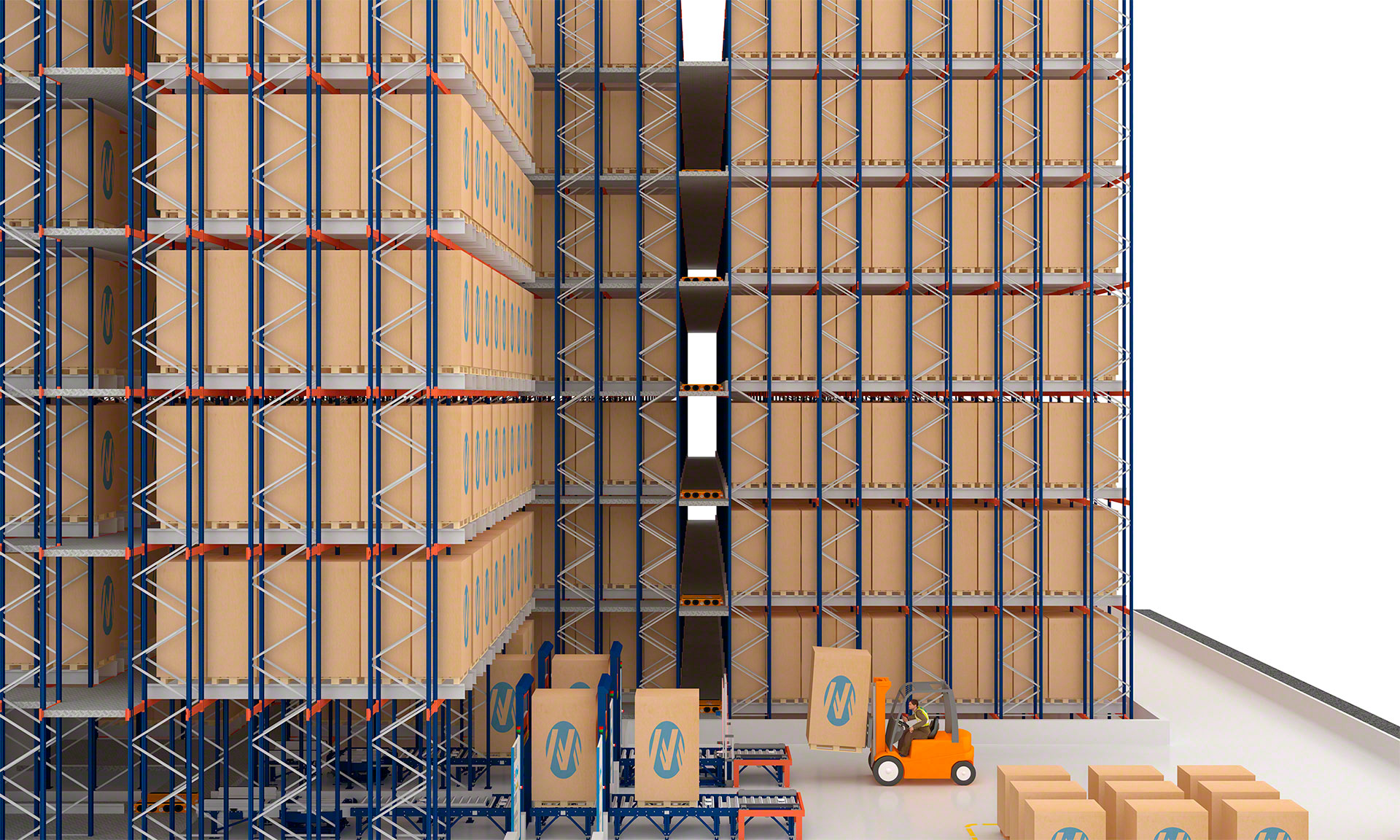 The 3D Automated Pallet Shuttle optimizes space to boost capacity