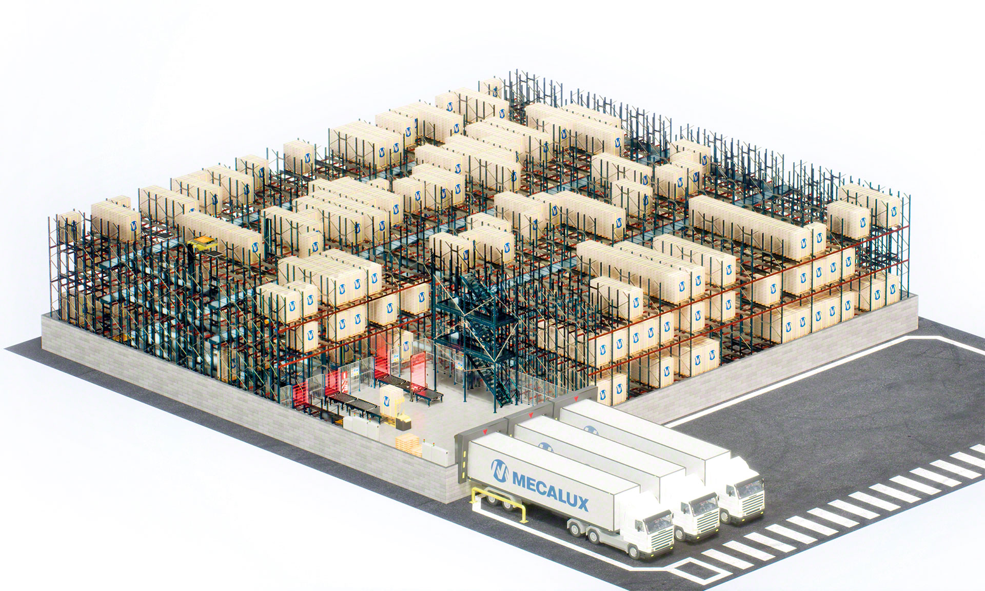 The 3D Automated Pallet Shuttle expedites operations in warehouses with high-turnover products